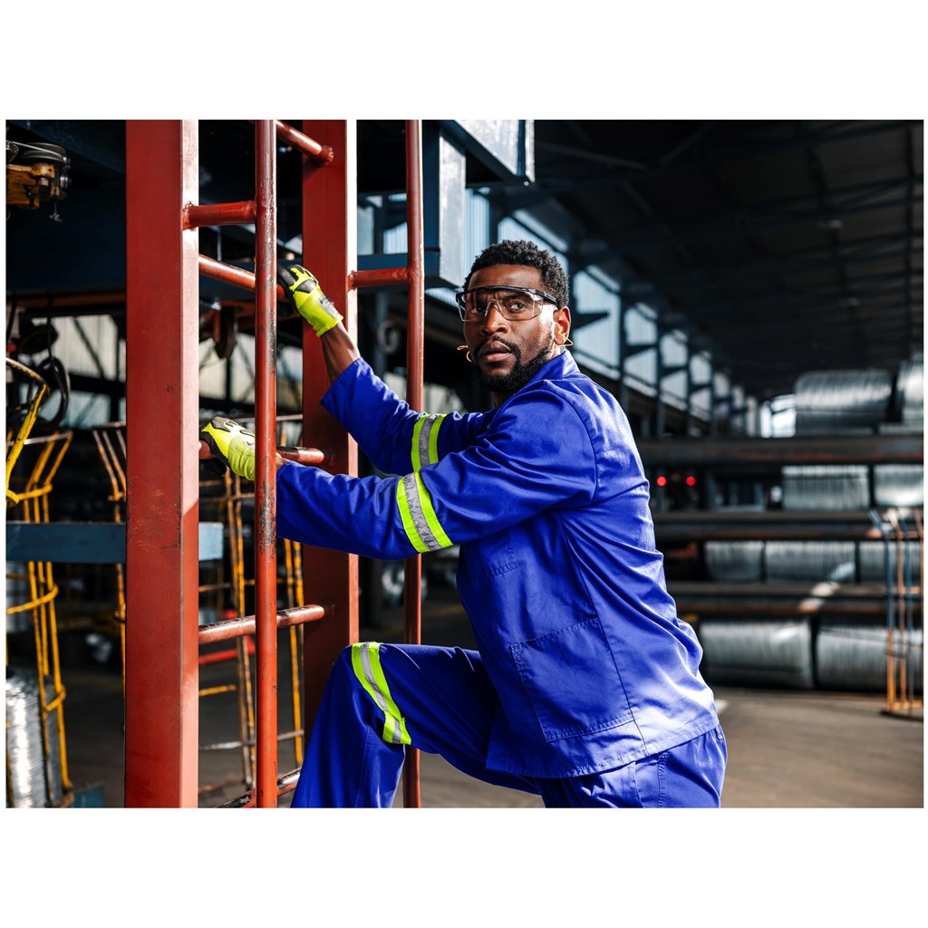 Artisan Premium 100% Cotton Jacket - Reflective Arms - Yellow Tape - Image 16