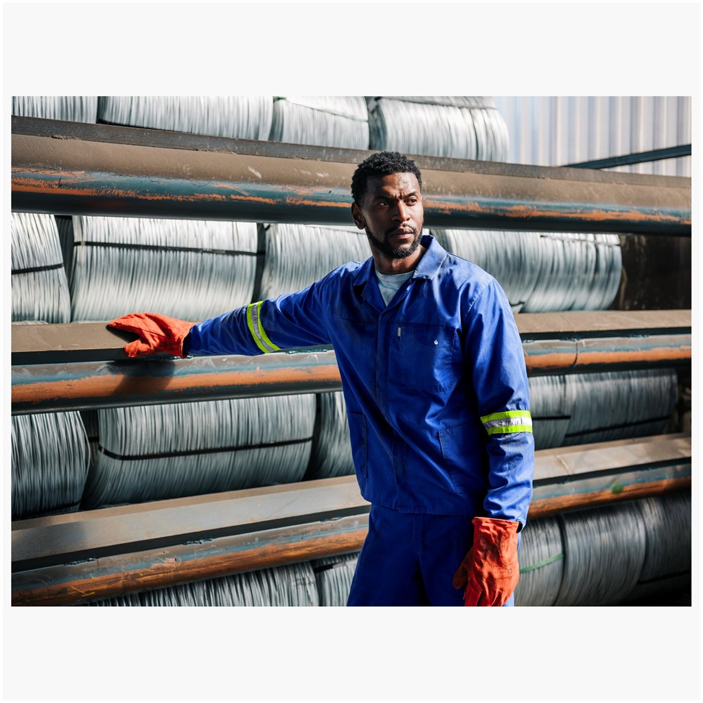 Artisan Premium 100% Cotton Jacket - Reflective Arms - Yellow Tape - Image 18