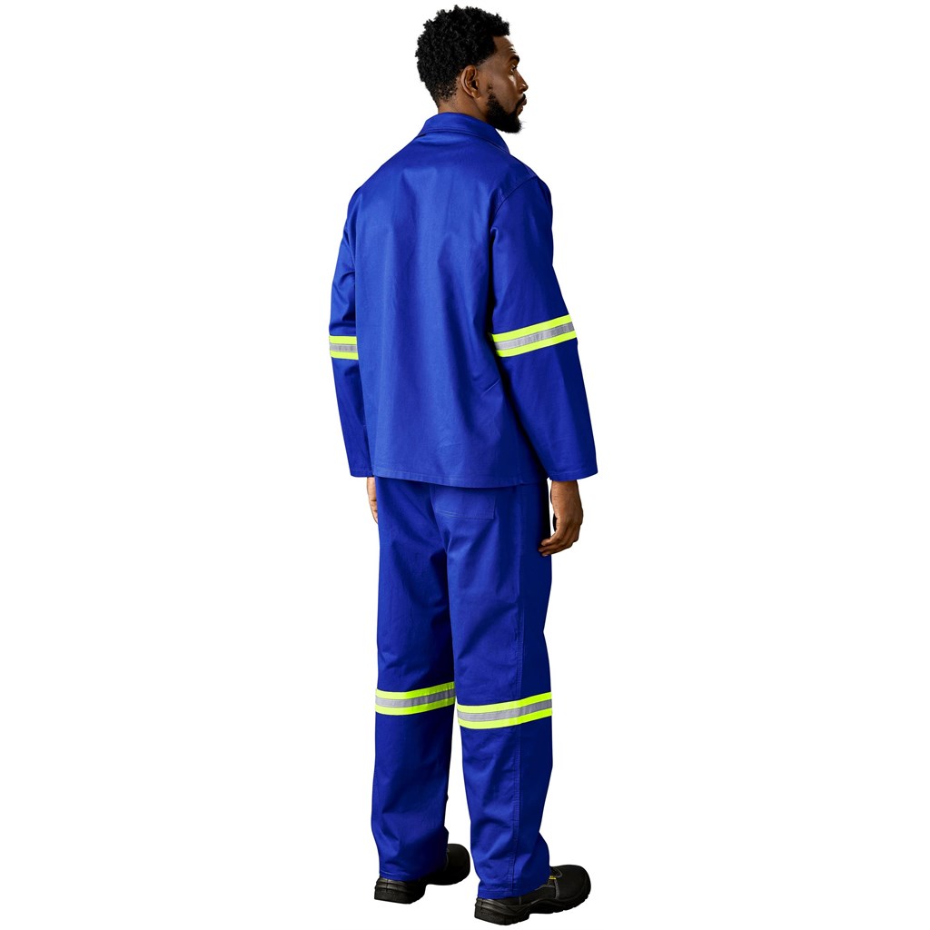 Artisan Premium 100% Cotton Jacket - Reflective Arms - Yellow Tape - Image 21