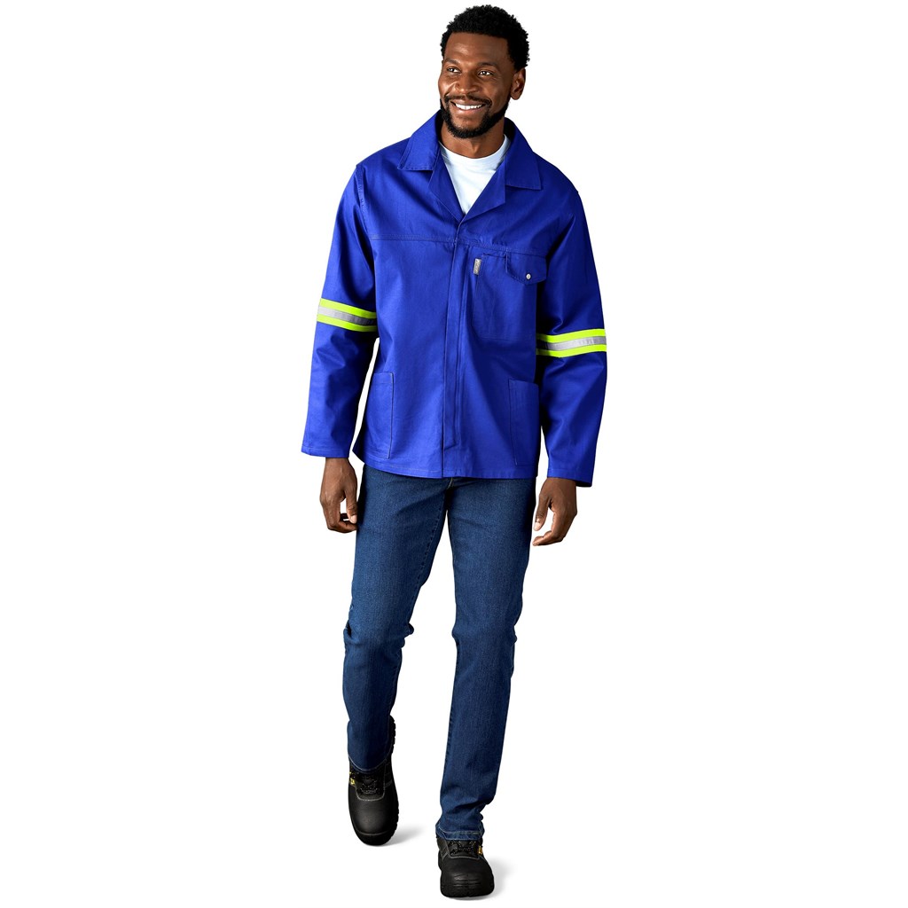 Artisan Premium 100% Cotton Jacket - Reflective Arms - Yellow Tape - Image 23