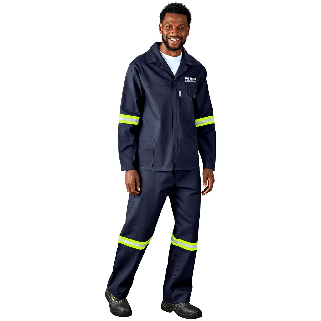 Artisan Premium 100% Cotton Jacket - Reflective Arms & Back - Yellow Tape - Image 15