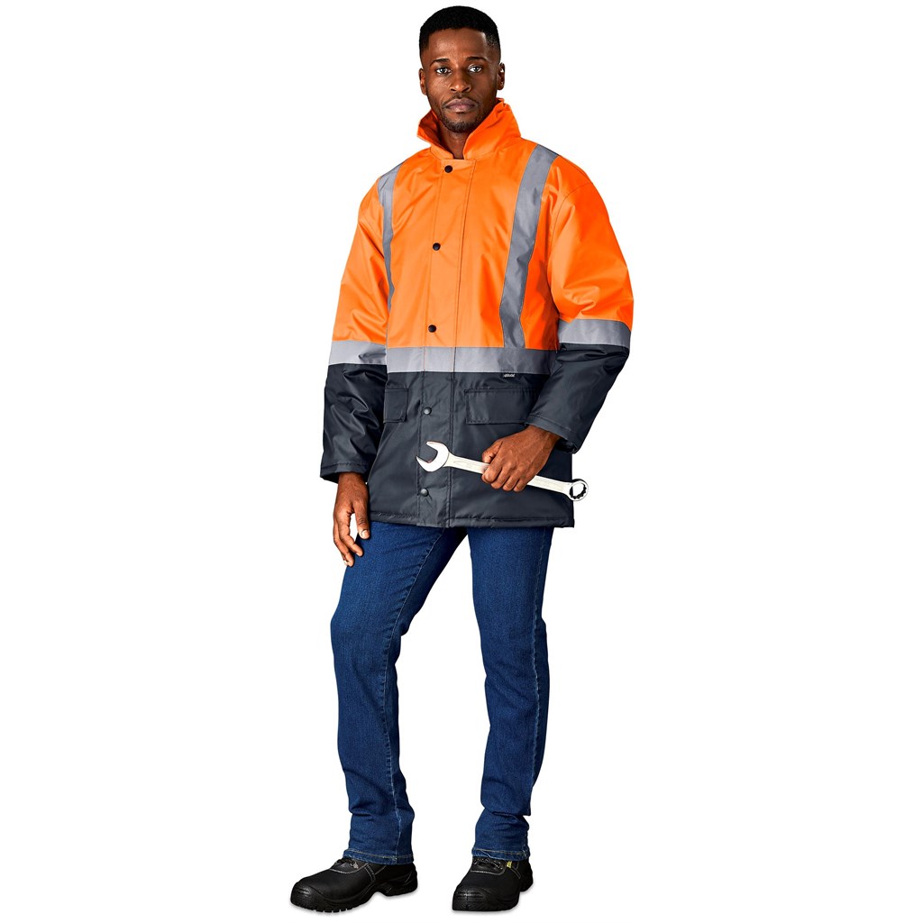 Hazard Padded Two-Tone Hi-Viz Reflective Jacket - Image 15
