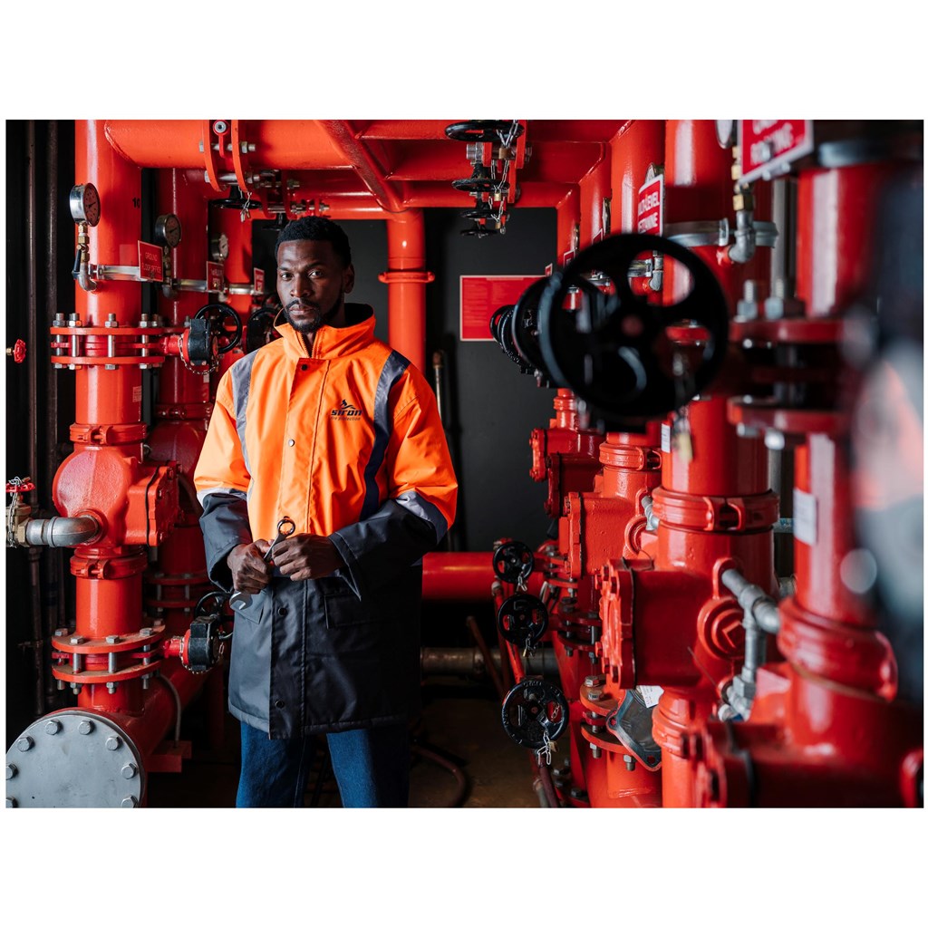 Hazard Padded Two-Tone Hi-Viz Reflective Jacket - Image 11