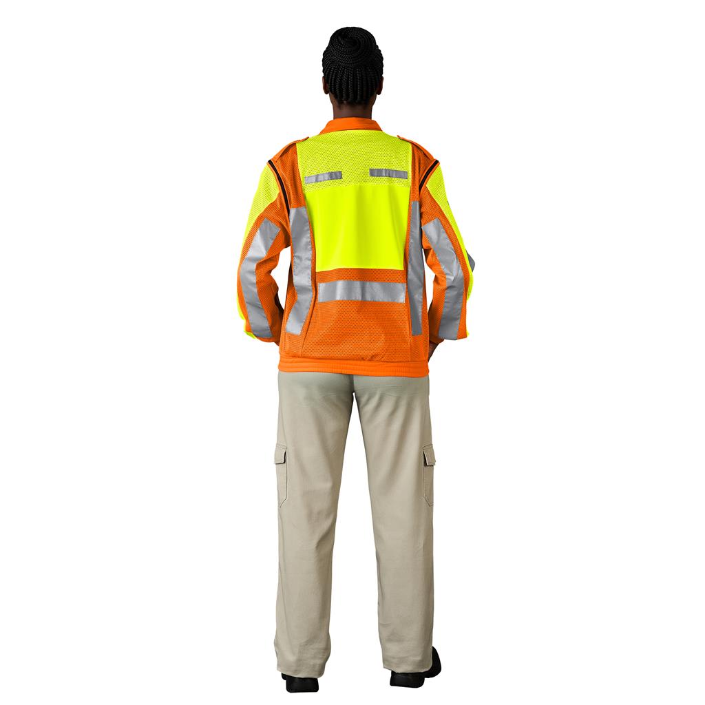 Metro Two-Tone Hi-Viz Reflective Zip-Off Jacket - Image 13