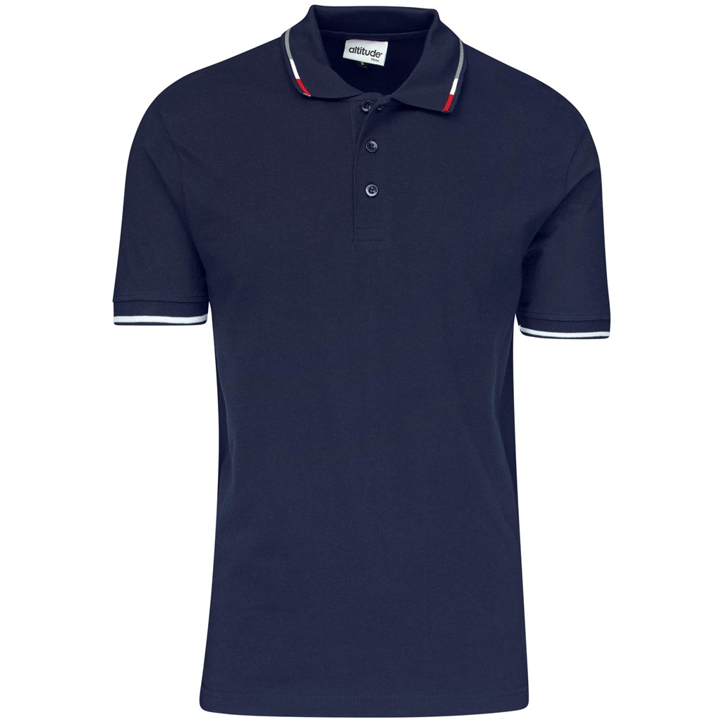 Mens Ash Golf Shirt - Navy - Image 3
