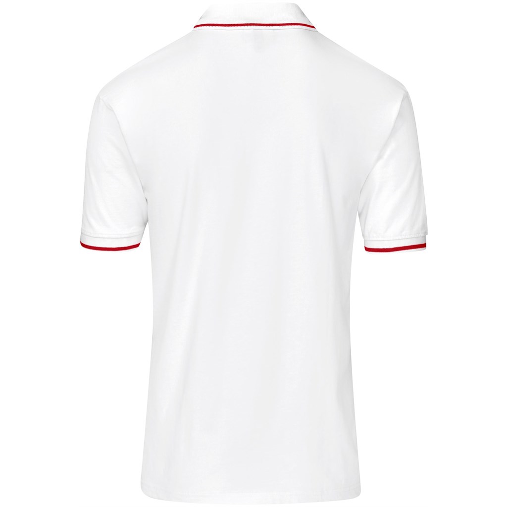Mens Ash Golf Shirt - White - Image 5