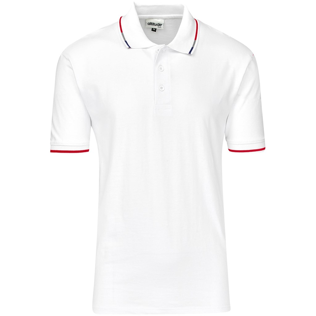 Mens Ash Golf Shirt - White - Image 2