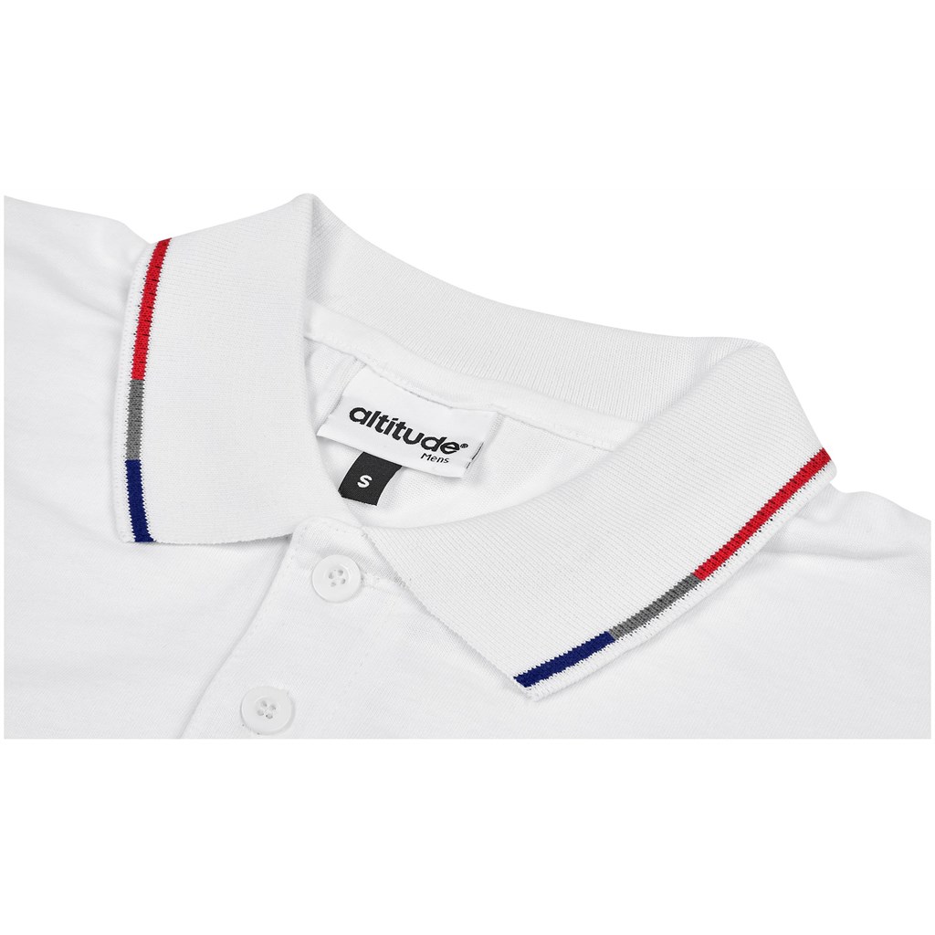 Mens Ash Golf Shirt - White - Image 3