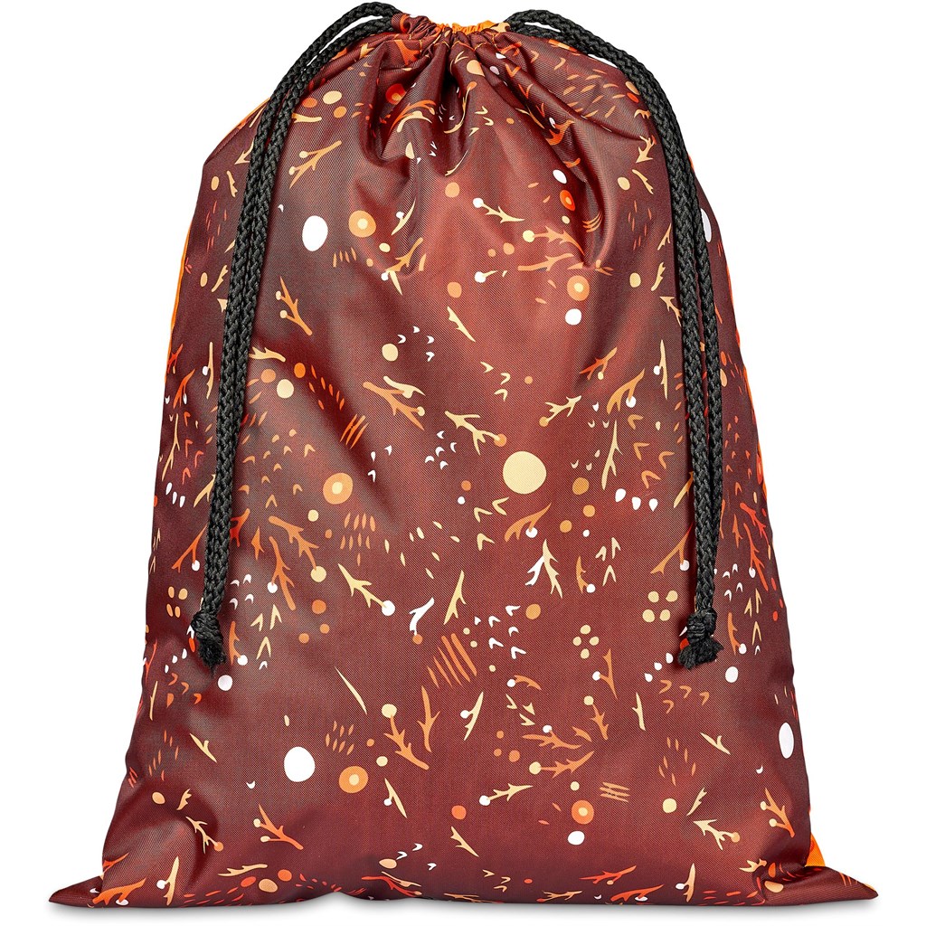 Hoppla Benguela Jumbo Polyester Drawstring Pouch - Image 4