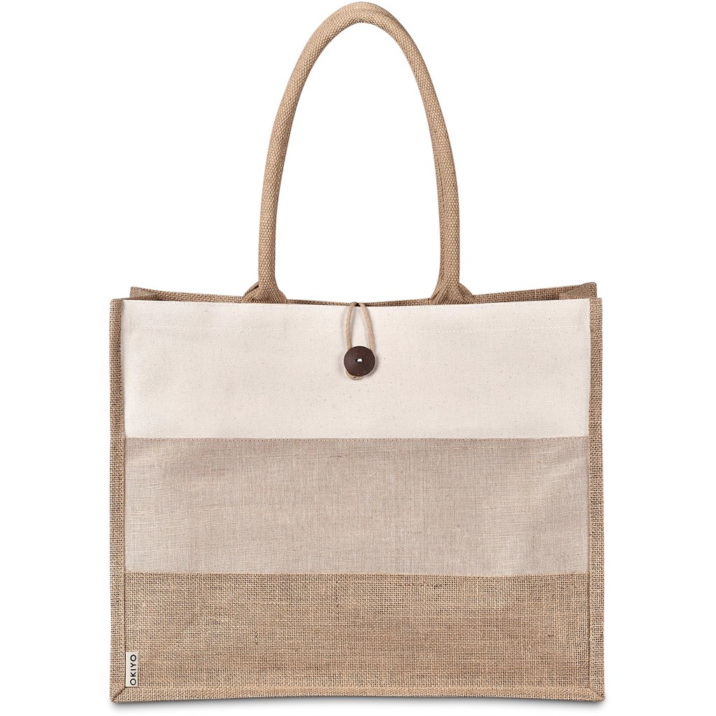 Okiyo Fukei Jute & Cotton Tote - Image 6