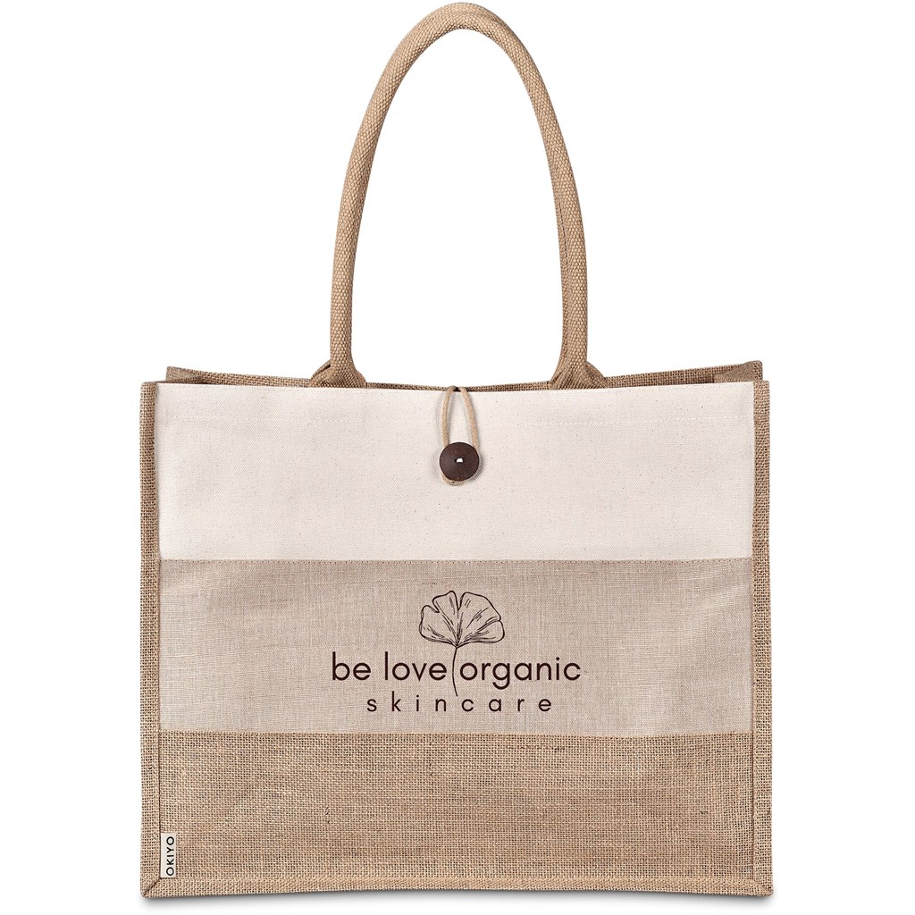 Okiyo Fukei Jute & Cotton Tote - Image 4