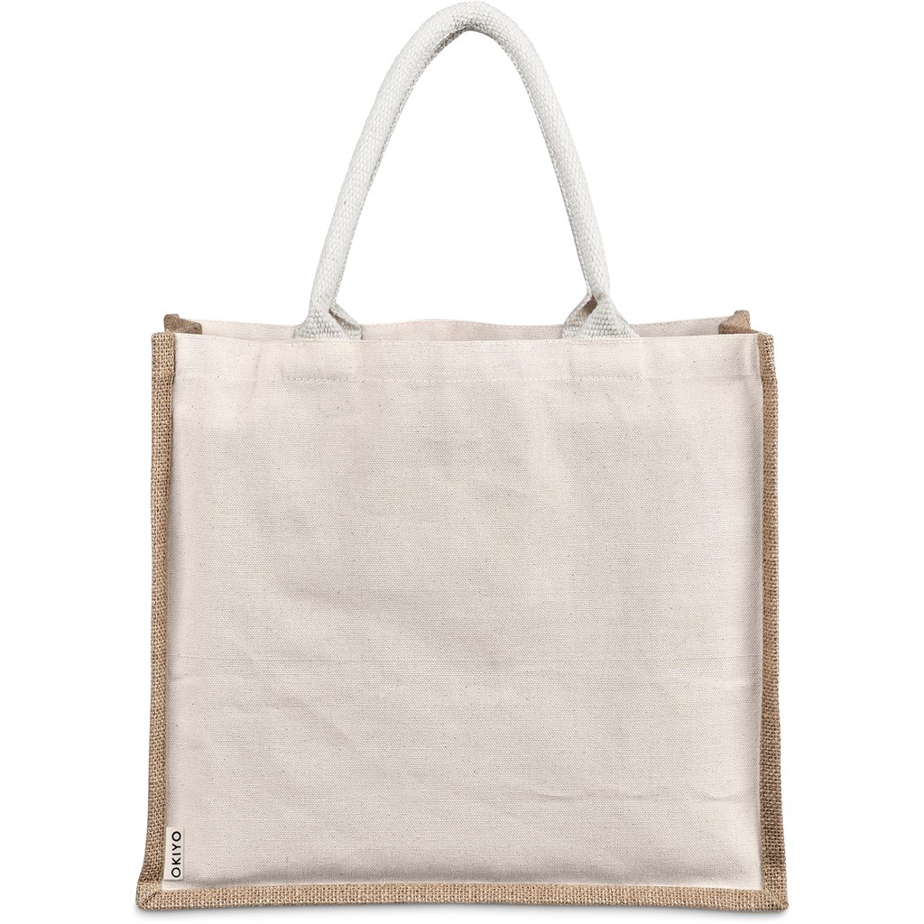 Okiyo Chinsai Maxi Jute & Cotton Tote - Image 12