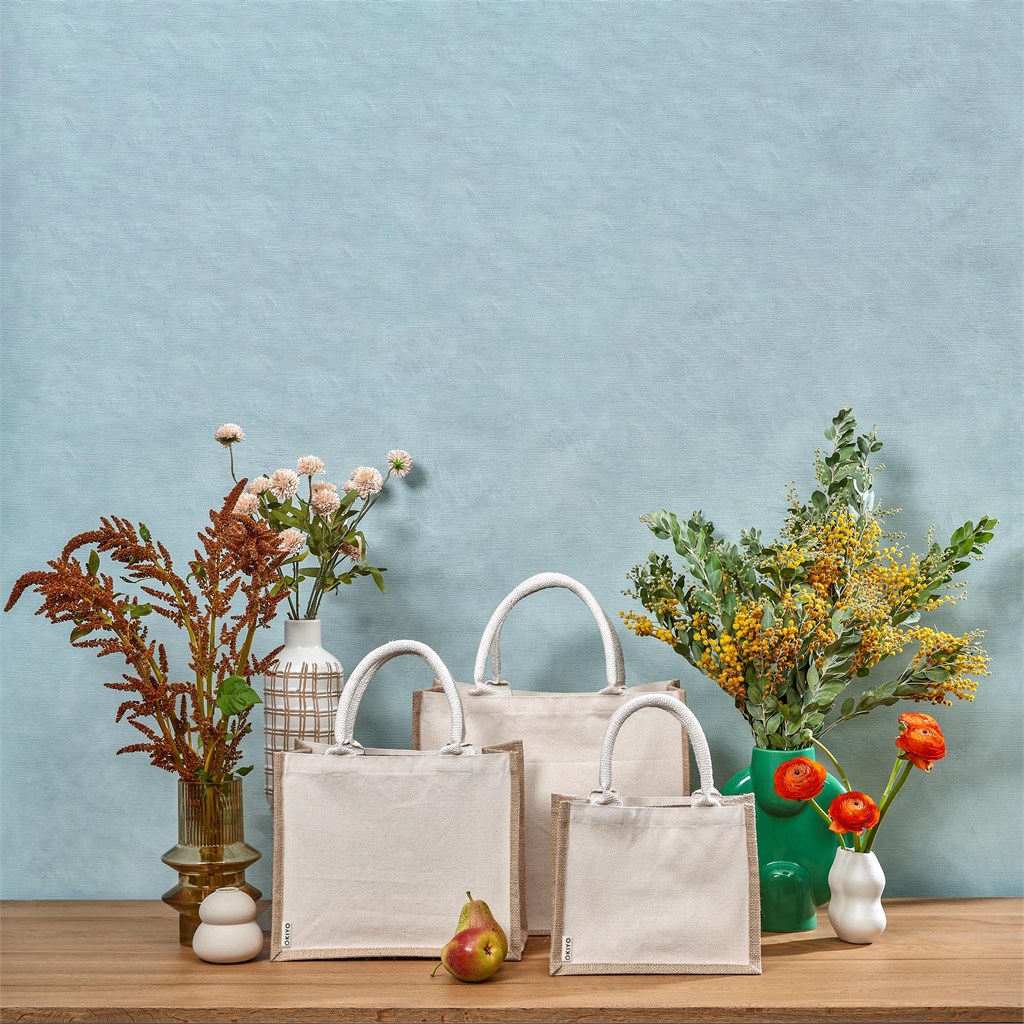 Okiyo Chinsai Maxi Jute & Cotton Tote - Image 4