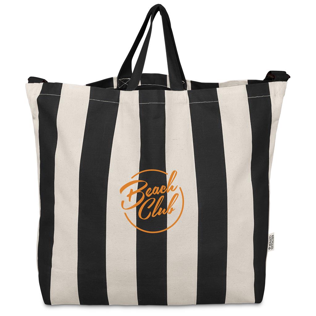 Okiyo Natsuri Recycled Cotton Canvas Large Beach Bag - Image 9