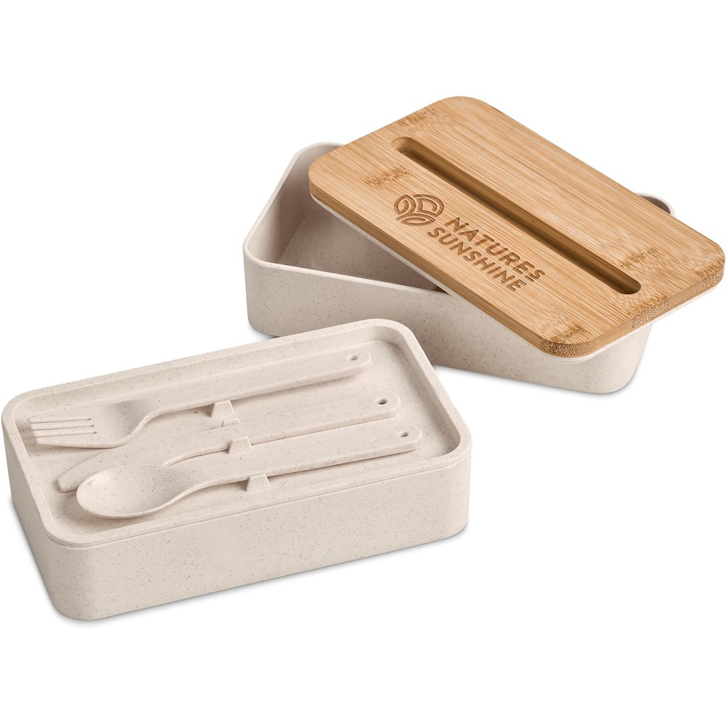Okiyo Dura Wheat Straw & Bamboo Lunch Box Set - Image 4