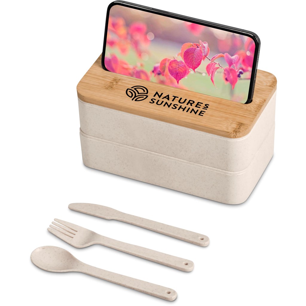 Okiyo Dura Wheat Straw & Bamboo Lunch Box Set - Image 7