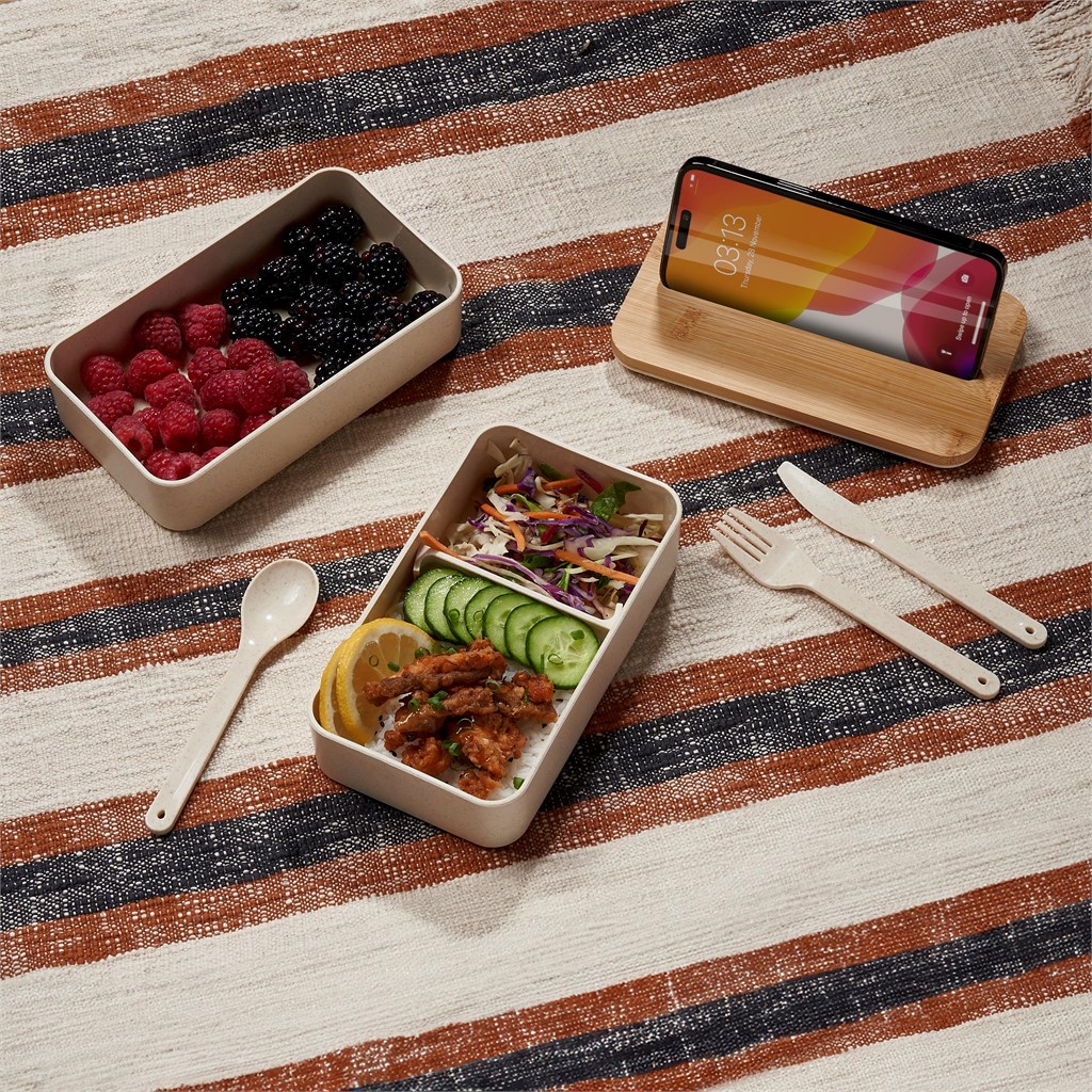 Okiyo Dura Wheat Straw & Bamboo Lunch Box Set - Image 10