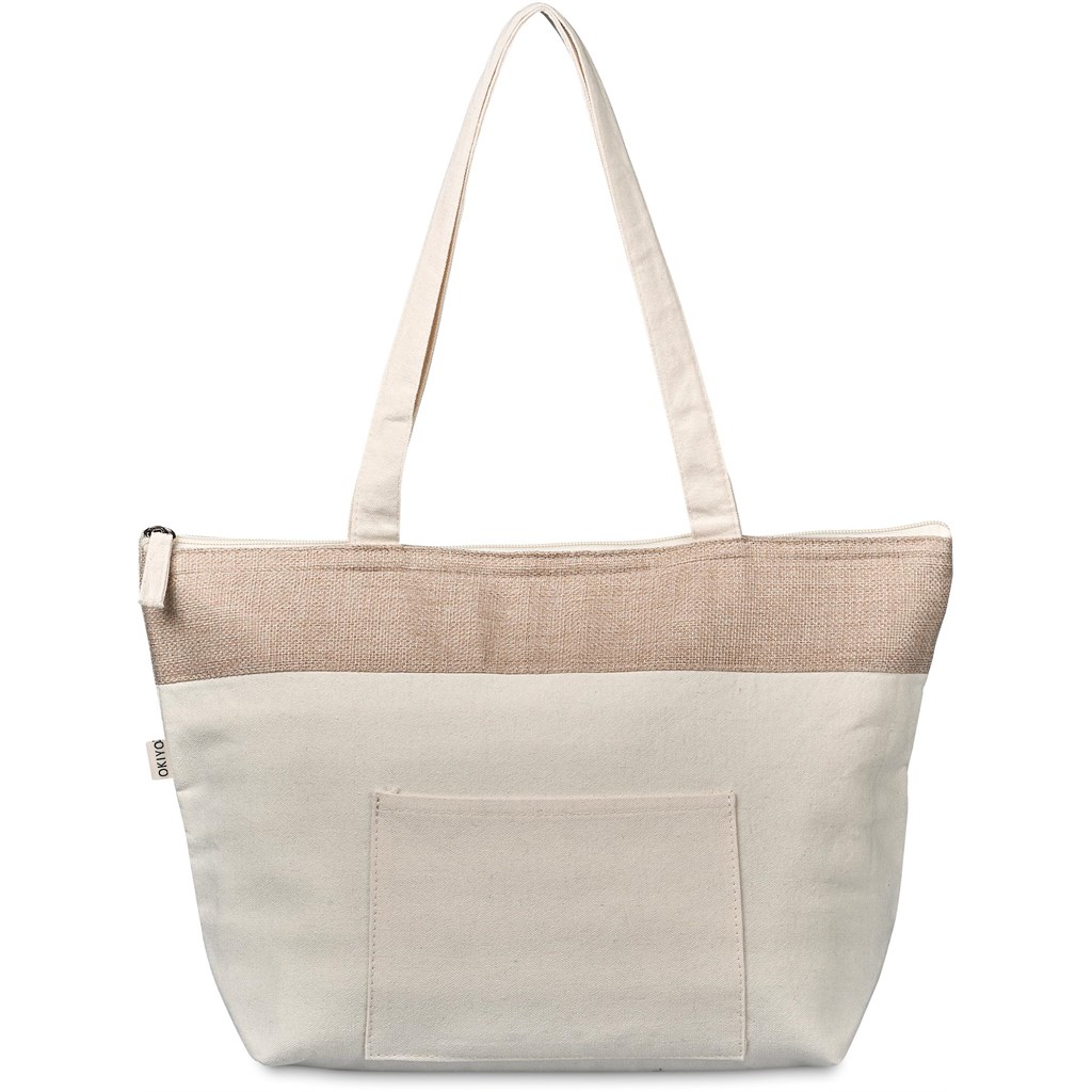 Okiyo Arshi Cotton & Jute 12 Can Lunch Cooler - Image 10