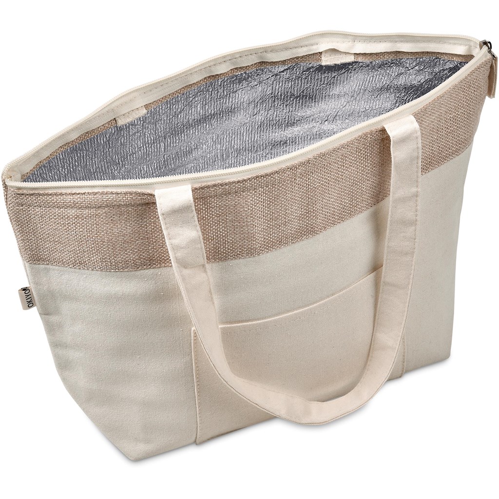 Okiyo Arshi Cotton & Jute 12 Can Lunch Cooler - Image 11