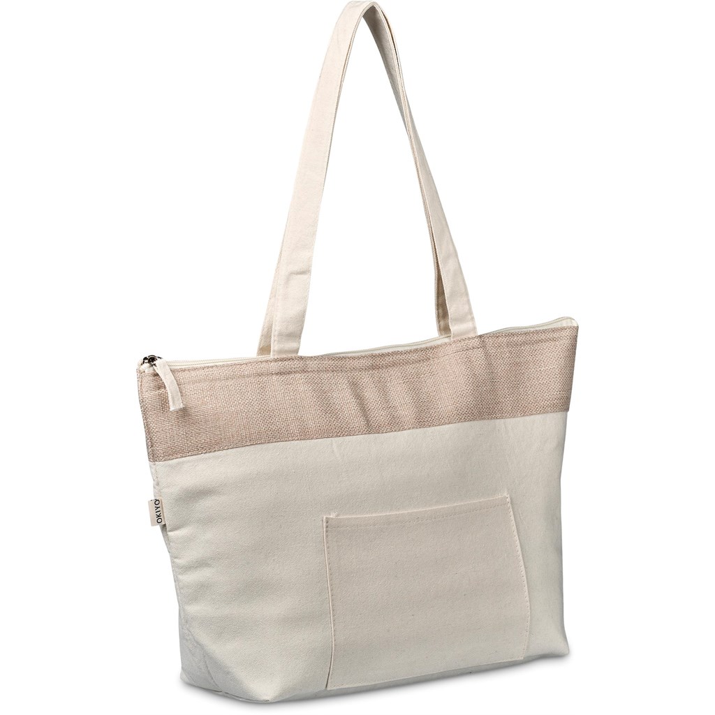 Okiyo Arshi Cotton & Jute 12 Can Lunch Cooler - Image 6