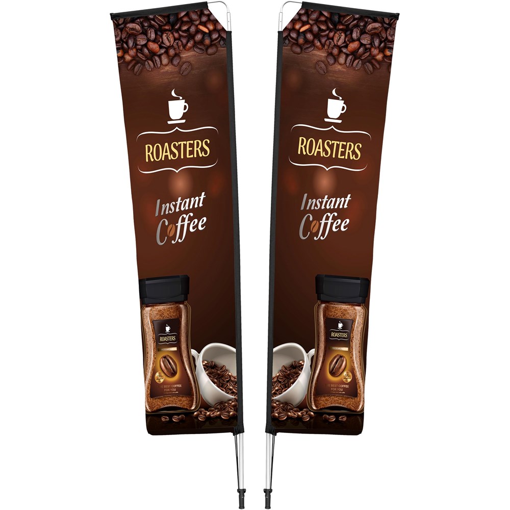 Legend 3M Sublimated Telescopic Double-Sided Flying Banner - 1 complete unit - Image 20
