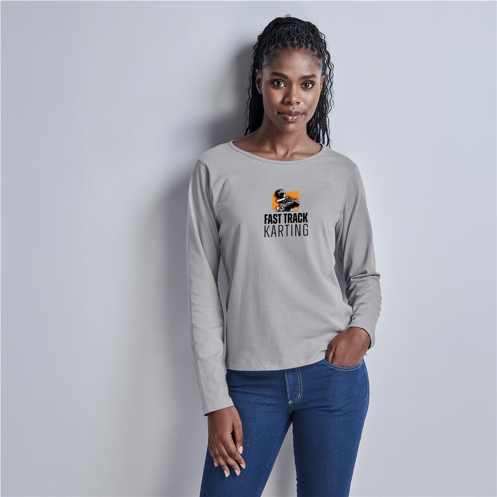 Ladies Long Sleeve Portland T-Shirt - Image 8