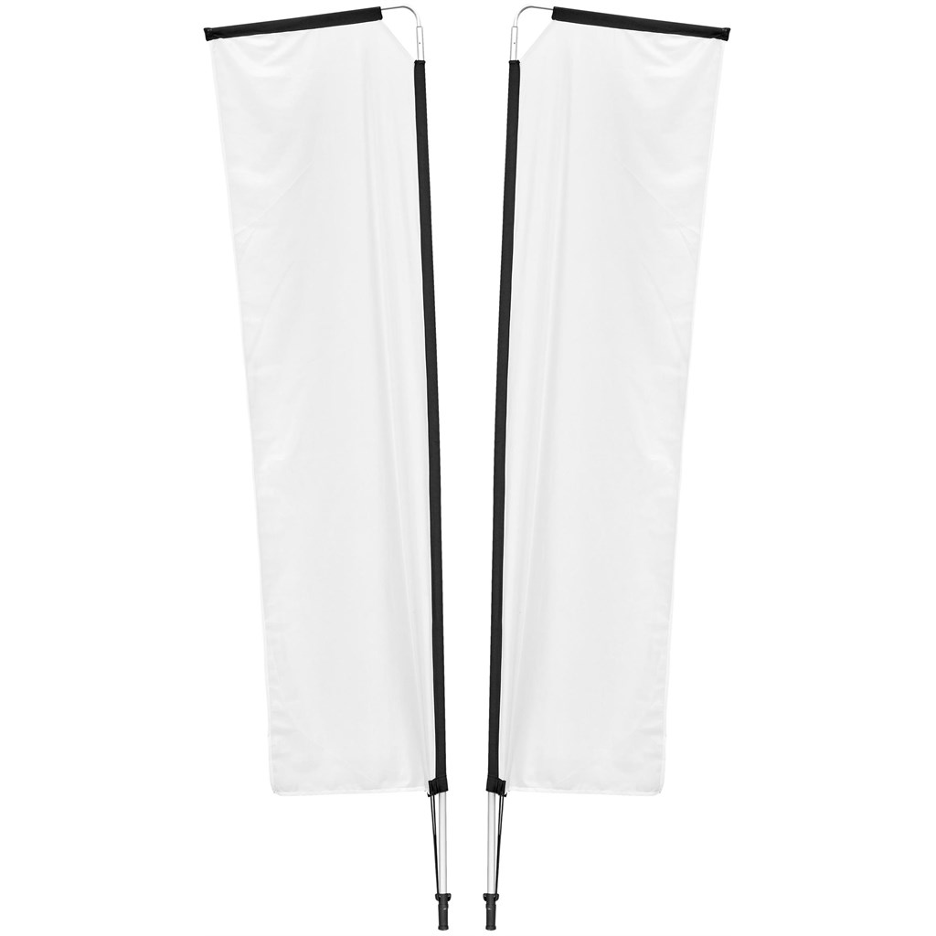 Legend 3M Sublimated Telescopic Double-Sided Flying Banner - 1 complete unit - Image 14