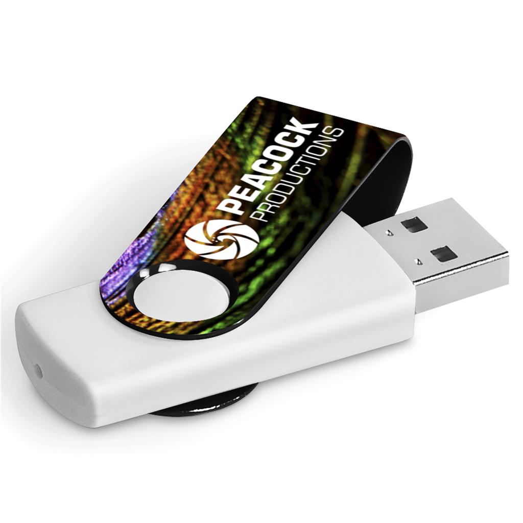 Axis Gyro White Flash Drive - 32GB - Image 5