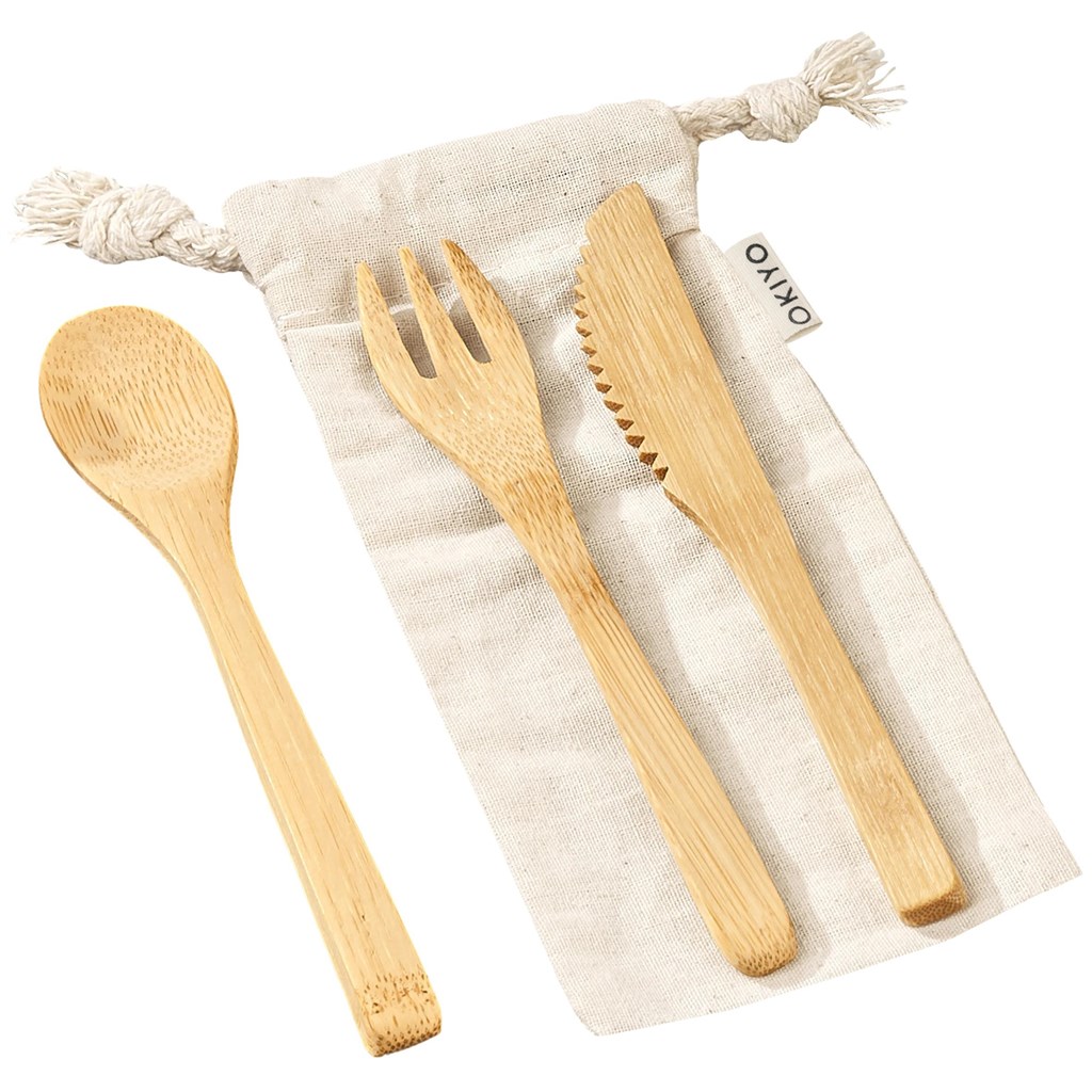 Okiyo Nakama Bamboo Cutlery Set - Image 2