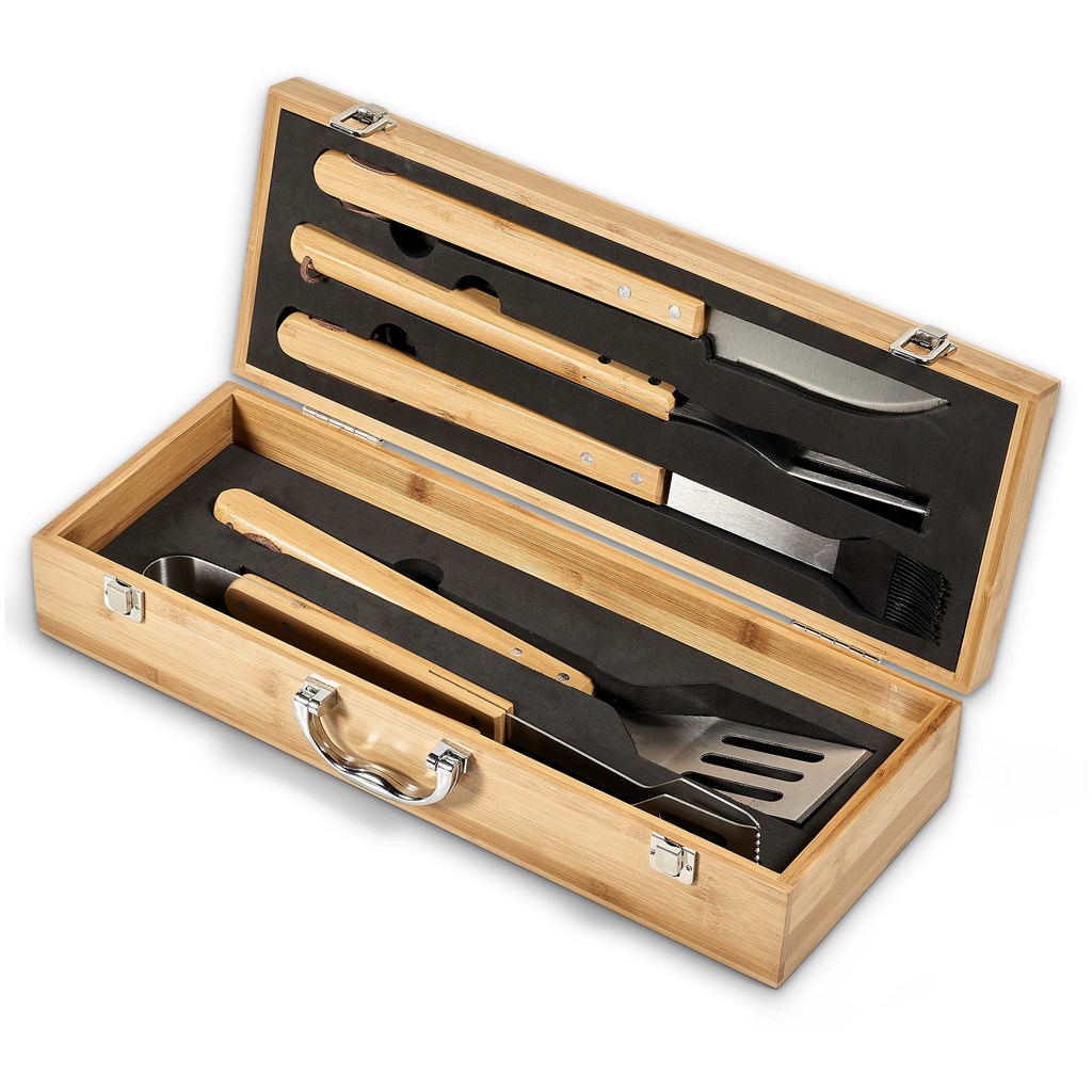 Okiyo Yakiniku Bamboo 5-Piece Braai Set - Image 8