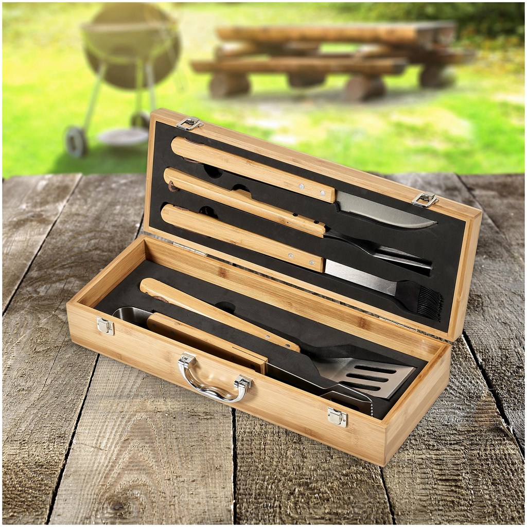Okiyo Yakiniku Bamboo 5-Piece Braai Set - Image 13