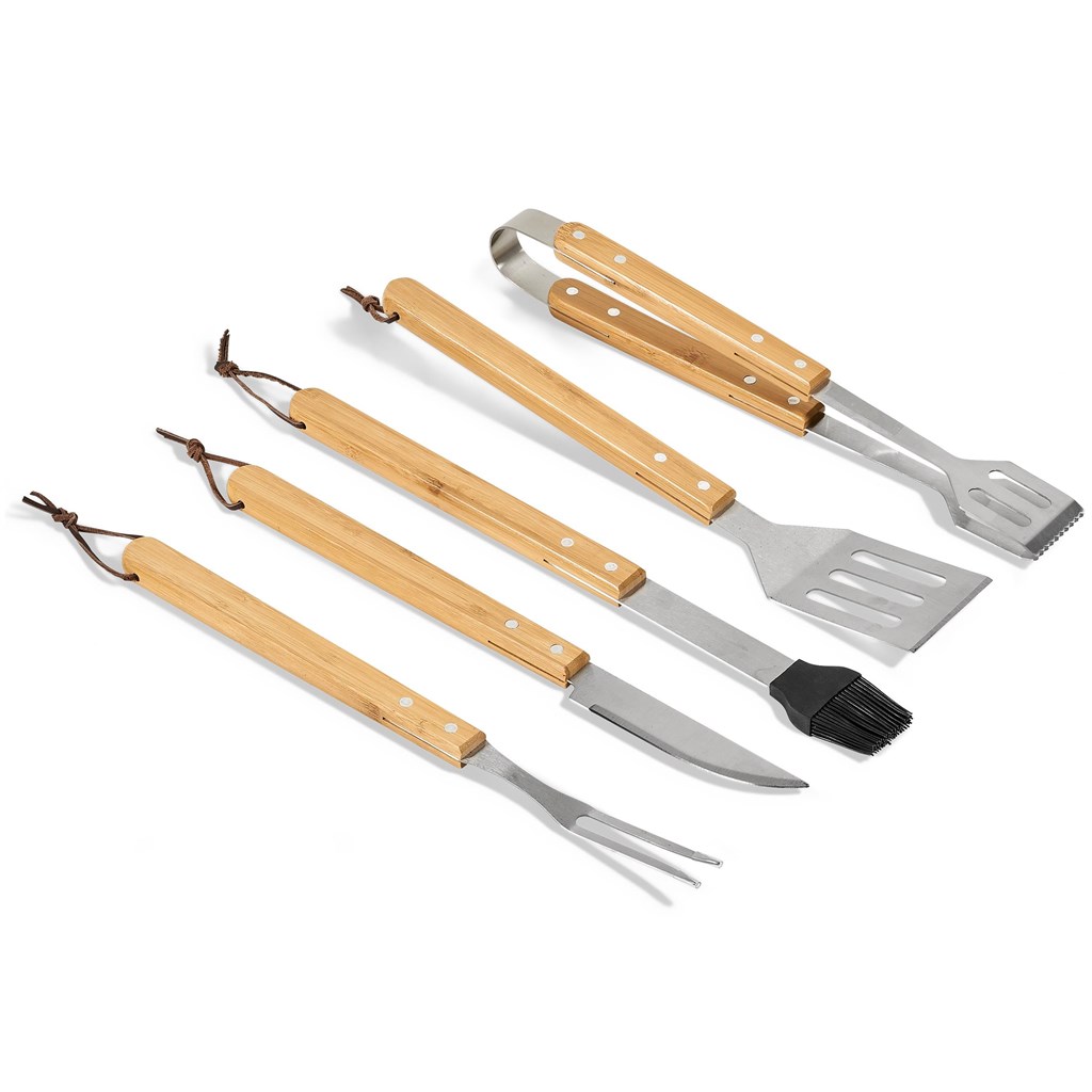 Okiyo Yakiniku Bamboo 5-Piece Braai Set - Image 9