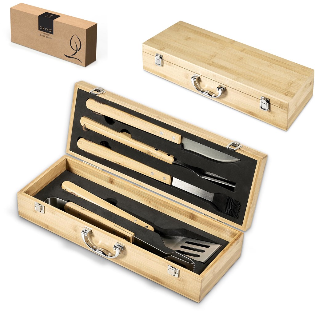 Okiyo Yakiniku Bamboo 5-Piece Braai Set - Image 10