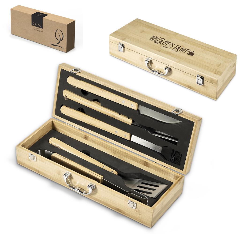 Okiyo Yakiniku Bamboo 5-Piece Braai Set - Image 7