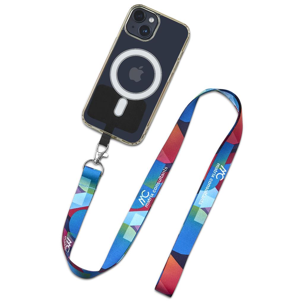Altitude Turaco Double-Sided Sublimated Satin Crossbody Phone Strap - Image 8