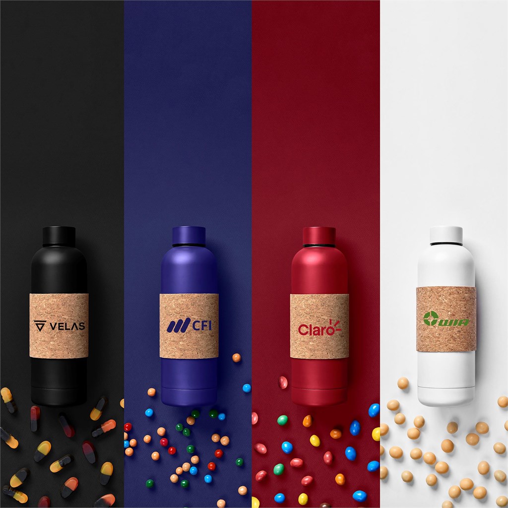 Kooshty Bermuda Kork Recycled Stainless Steel Water Bottle - 800ml - Image 2