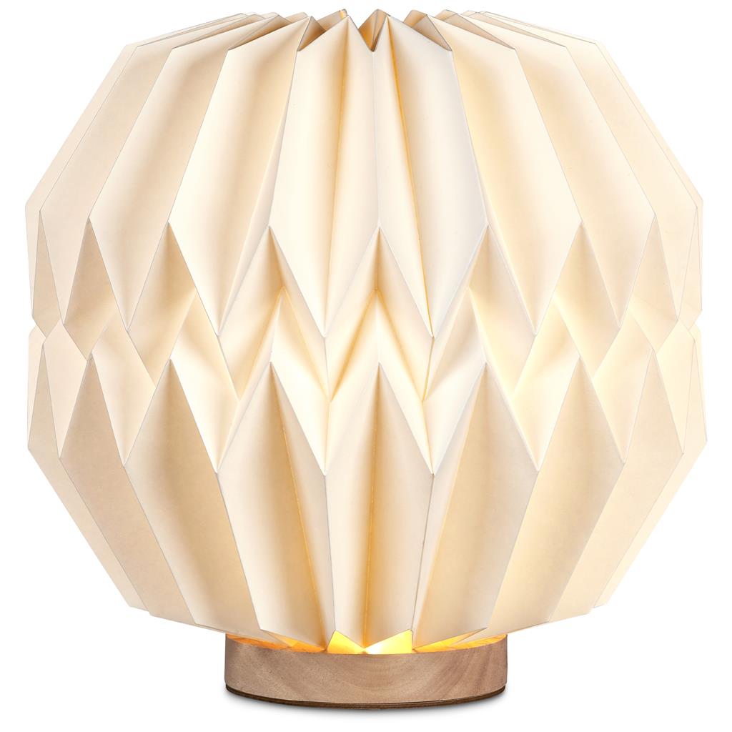 Okiyo Kosuke Wood & Paper LED Lamp - Image 4