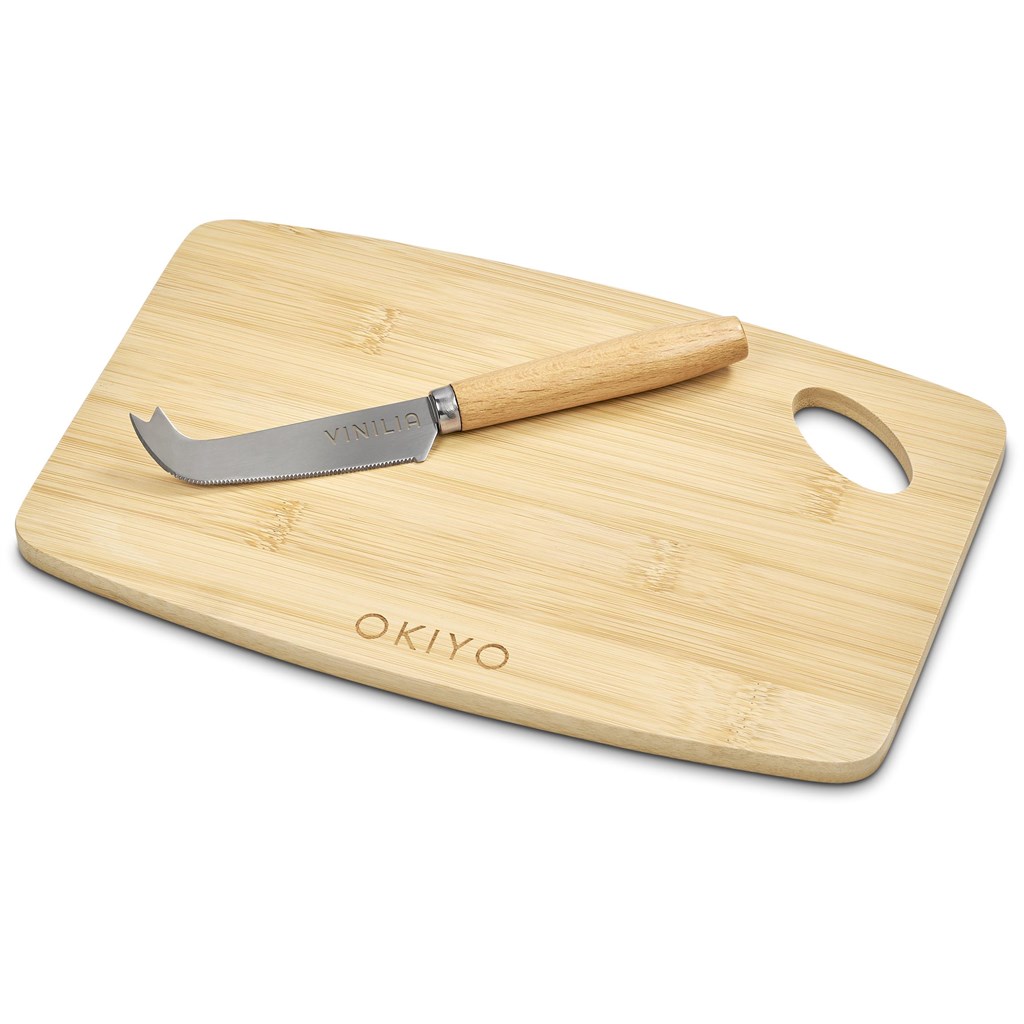 Okiyo Edamu Bamboo Cheese Board Set - Image 2