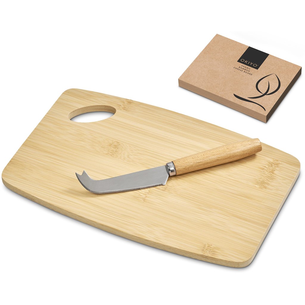 Okiyo Edamu Bamboo Cheese Board Set - Image 5