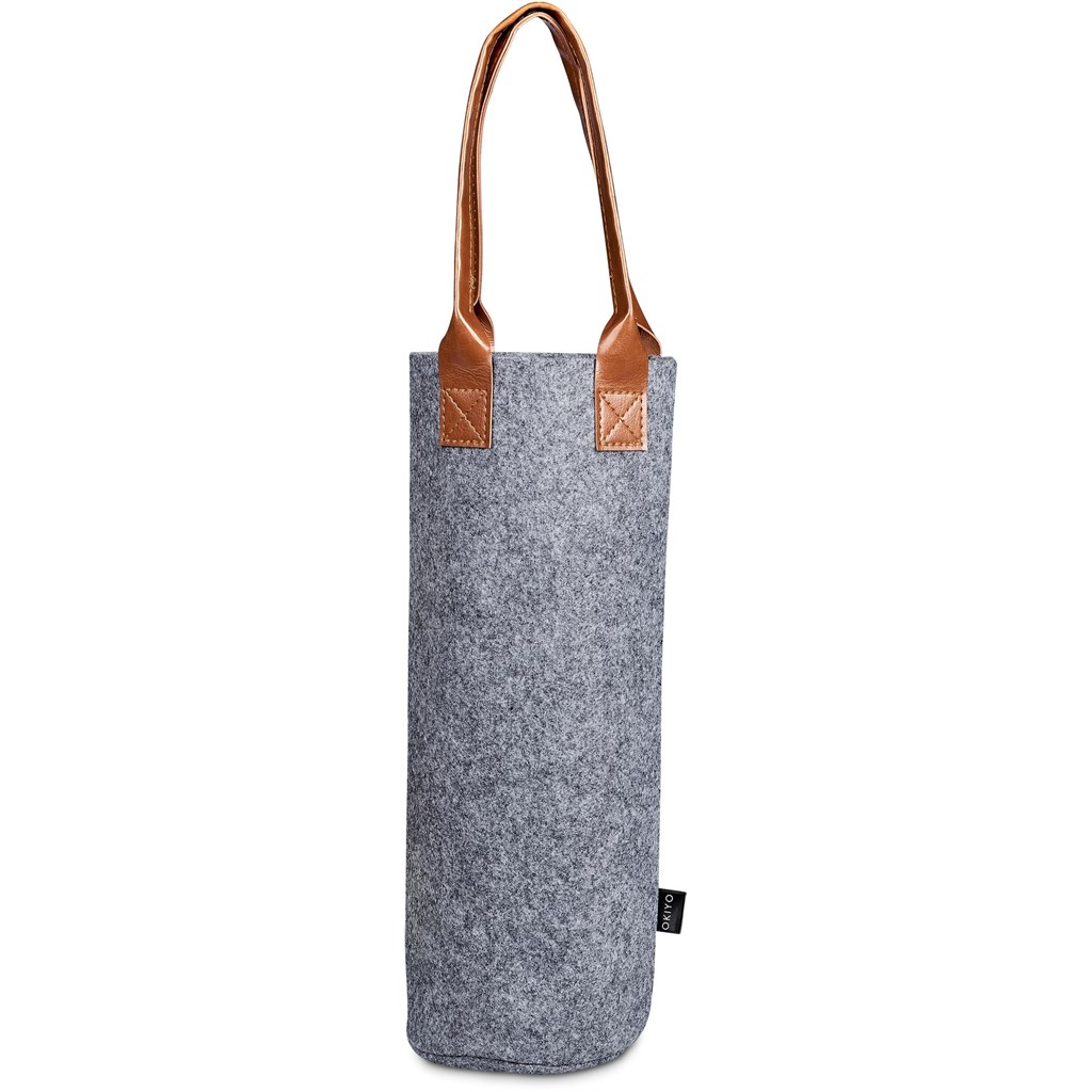 Okiyo Tahada RPET Felt Wine Tote - Image 4
