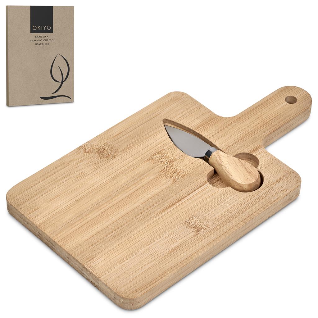 Okiyo Kanteika Bamboo Cheese Board Set - Image 6