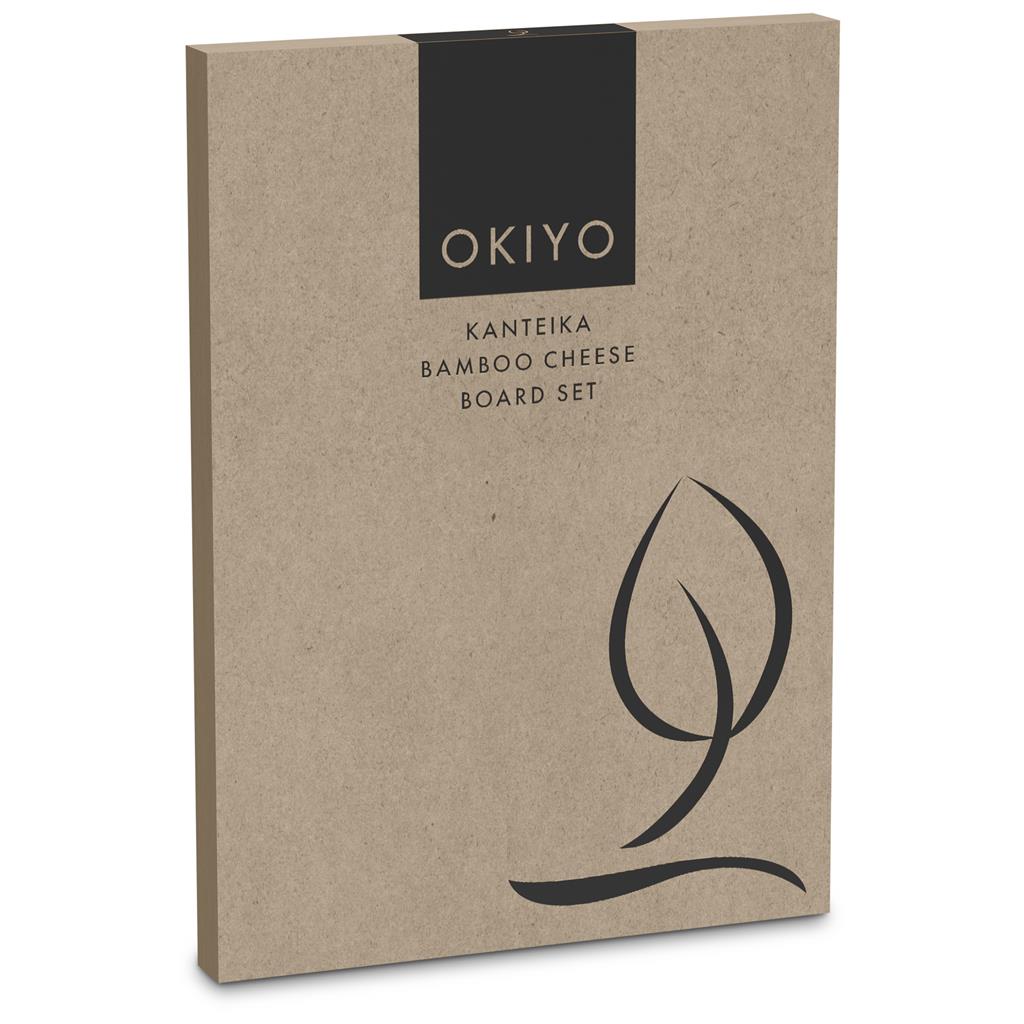 Okiyo Kanteika Bamboo Cheese Board Set - Image 7