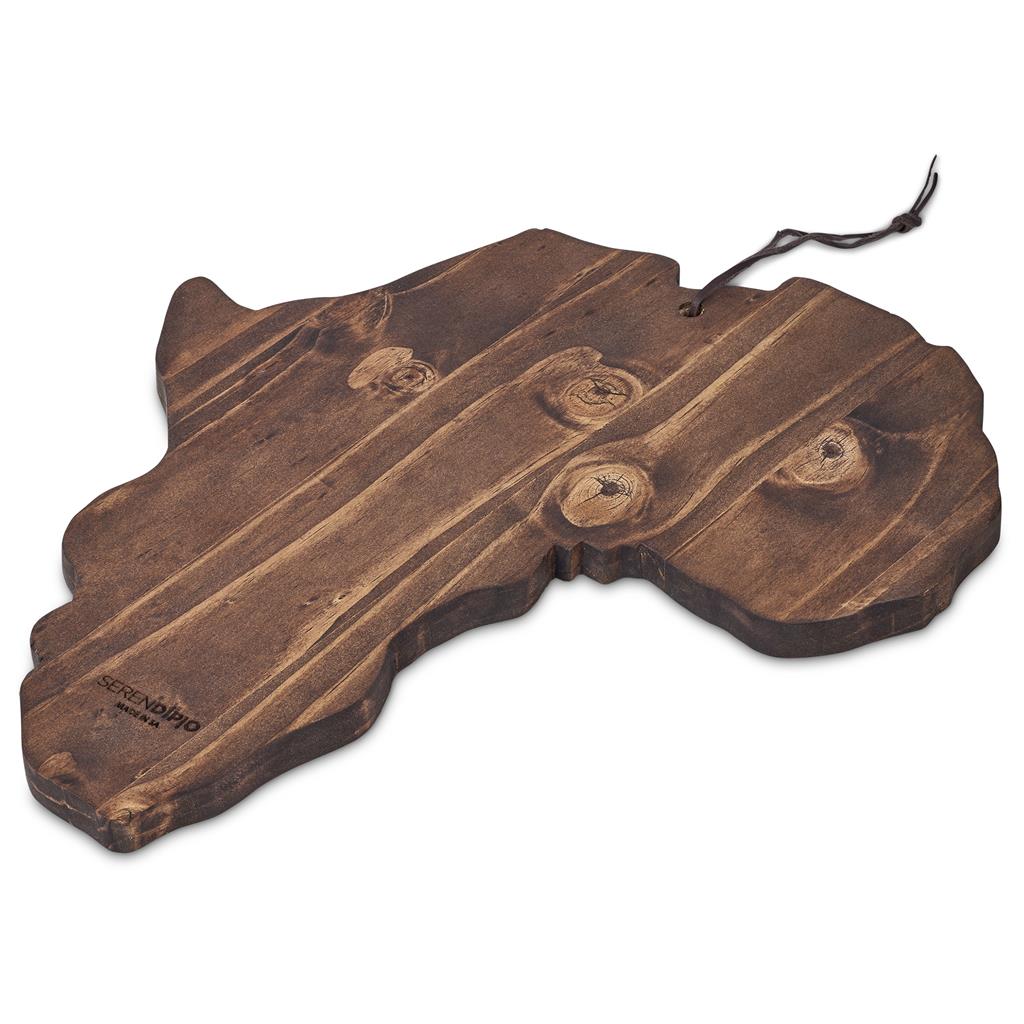 Serendipio African Shaped Wooden Serving Board - Image 3