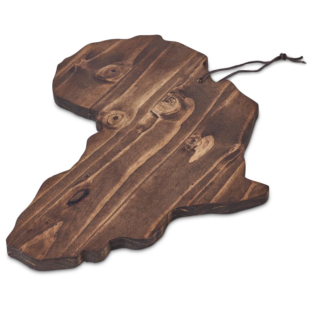 Serendipio African Shaped Wooden Serving Board - Image 2