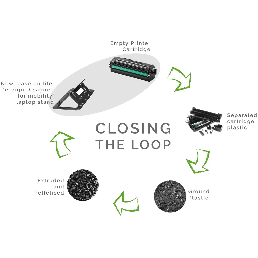 Okiyo Eezigo Recycled Plastic Portable Laptop Stand - Image 15