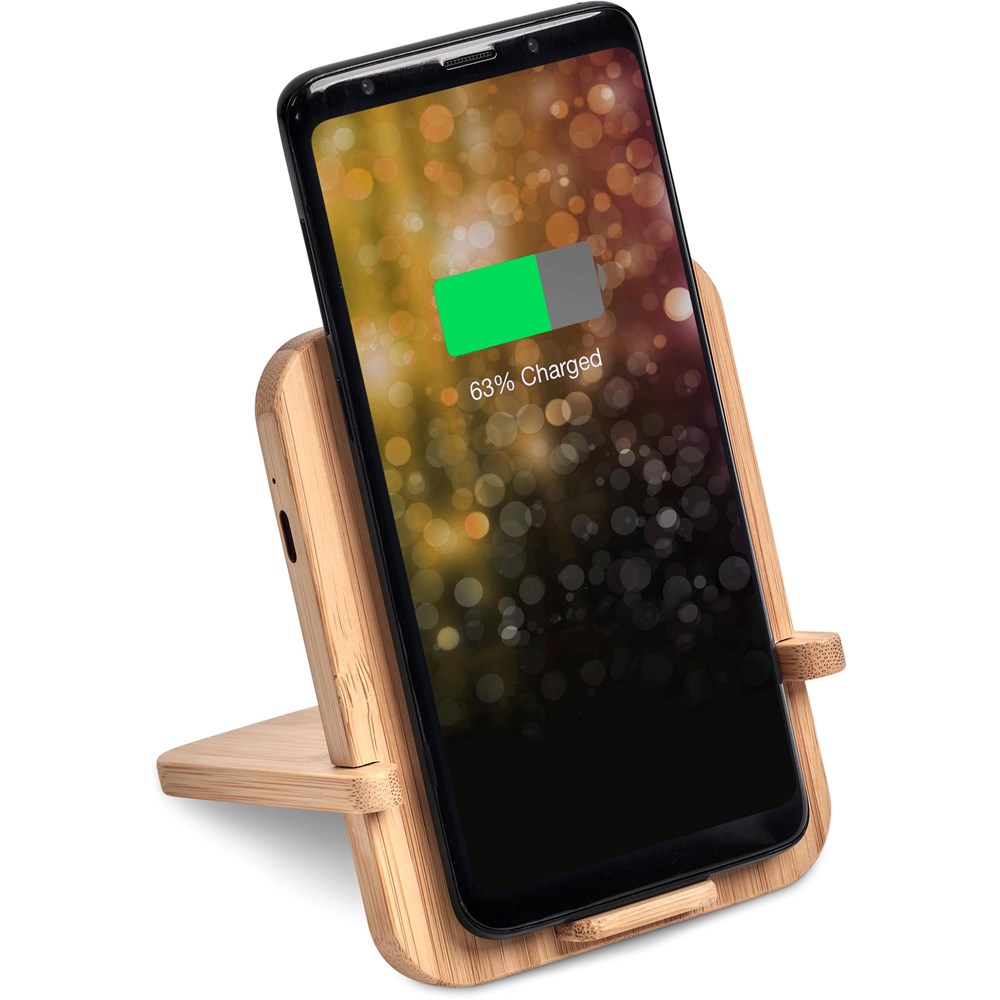 Okiyo Noryoku Bamboo Wireless Charging Phone Stand - Image 3