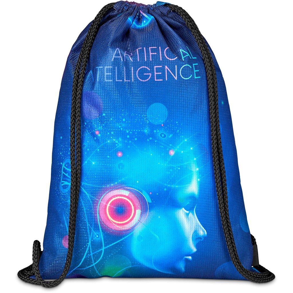 Pre-Printed Sample Hoppla Bellville Recycled PET Drawstring Bag - Image 5