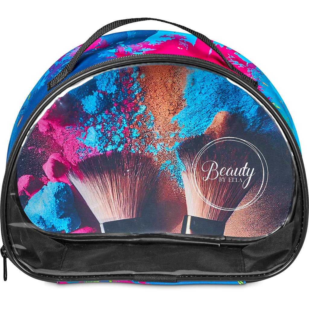 Pre-Printed Sample Hoppla Aloe Toiletry Bag With PVC Front Window - Image 5