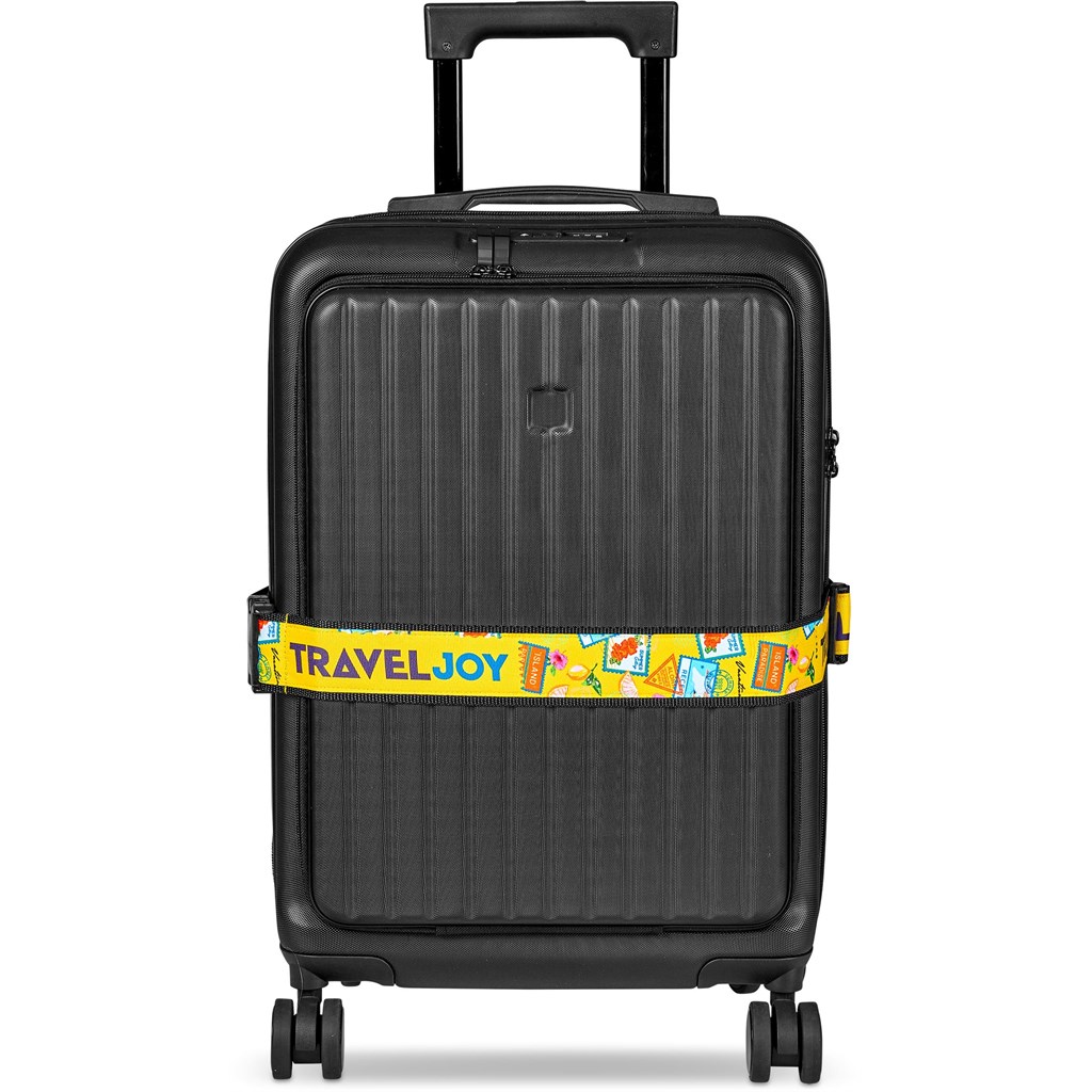 Pre-Printed Sample Hoppla Globetrotter Luggage Strap - Image 2