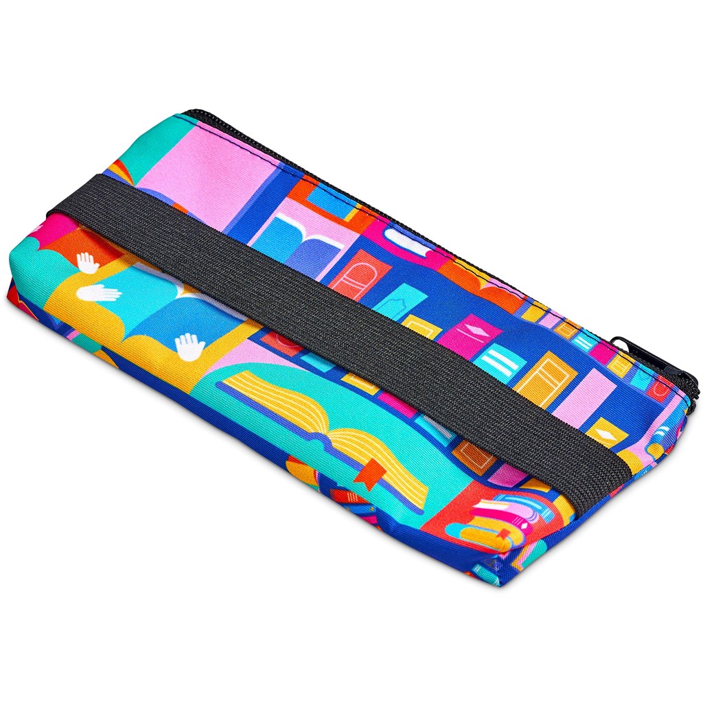 Pre-Printed Sample Hoppla Scribbler Polyester Large Pencil Case To Fit An A5 Notebook - Image 2